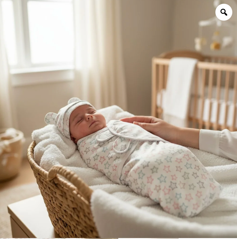 Baby Swaddle Stars With Hat