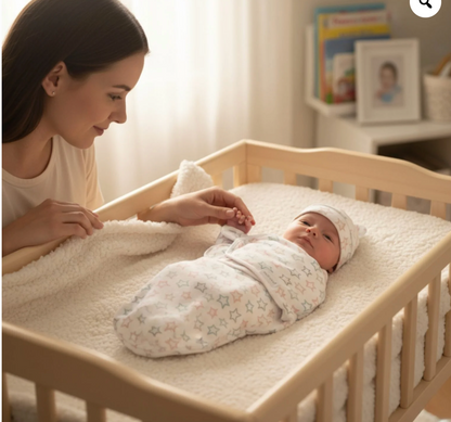 Baby Swaddle Stars With Hat