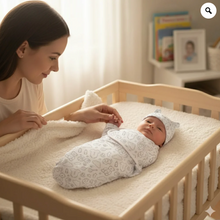 Baby Swaddle Shower Black