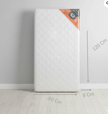 Baby Bed Mattress & Padded Cover E.120×60×8 Cm