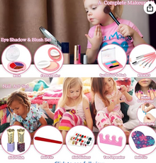 Girls’ Makeup Set | Washable Bag | Non-Toxic Cosmetics | Ages 3–12