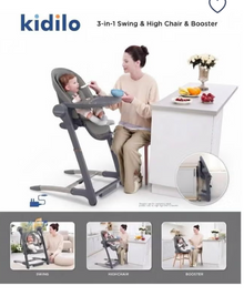 3-in-1 Smart Electric Baby High Chair & Swing