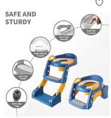 2-in-1 Potty Training Seat with Step Stool Ladder