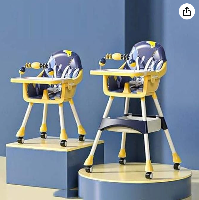 Umbrella 3-in-1 Convertible High Chair for Babies with Adjustable Height and Footrest