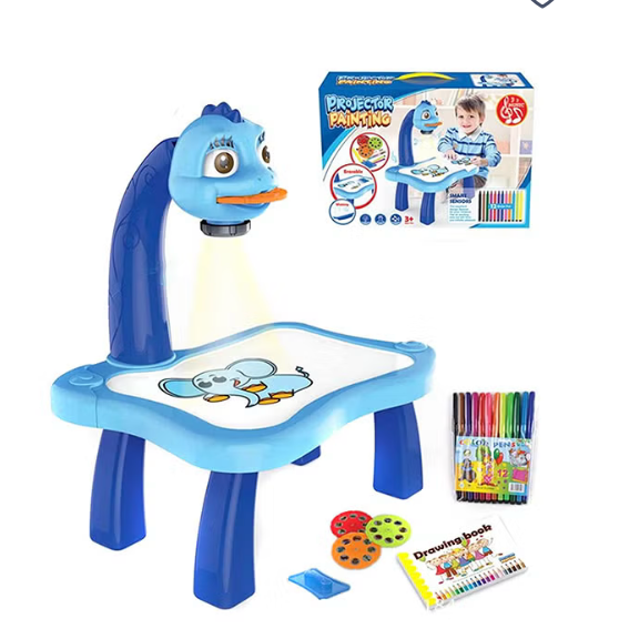 Projector Painting Educational Learning Drawing Art Attractive And Durable Smart Toy Kit Desk