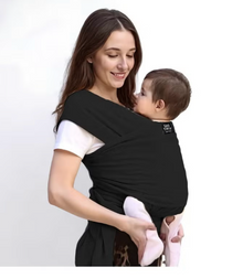 Keep your baby close and move around with ease all day long—hold them with love and security. The smart cotton baby carrier from Uni Baby black.