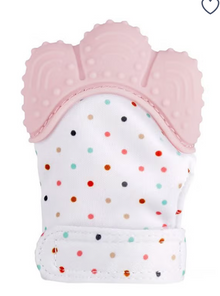 Early Basic Training Hygenic Silicone Teething Mitten Glove For Baby - Pink