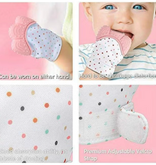 Early Basic Training Hygenic Silicone Teething Mitten Glove For Baby - Pink