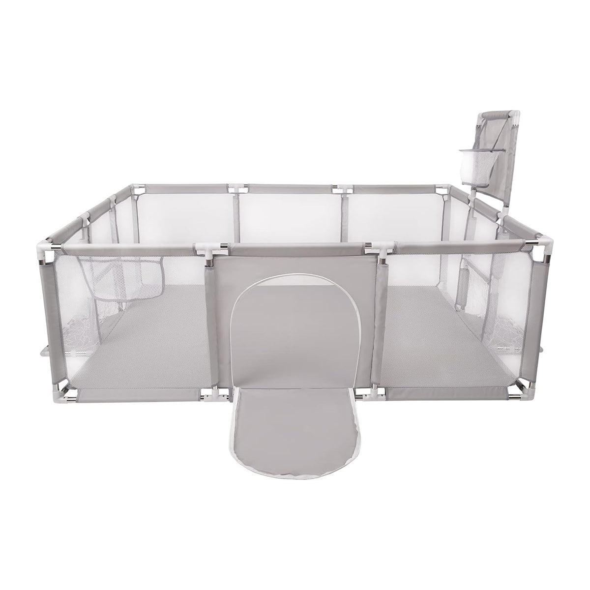 Selonis Baby Playpen Big Size Playground No Balls for Kids, Grey