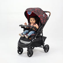 infinity Baby Stroller comfortably Foldable, One-Handed, 5-Point Safety Belts, Fits up to 30 kg_multicolor