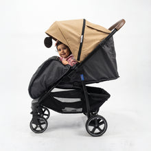 infinity Baby Stroller comfortably Foldable, One-Handed, 5-Point Safety Belts, Fits up to 30 kg_biege
