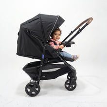 infinity Baby Stroller comfortably Foldable, One-Handed, 5-Point Safety Belts, Fits up to 30 kg_black