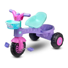 Tic Toys Kids 3 Wheel Tricycle – Purple Ride-On Bike for Children Ages 2-5 Years