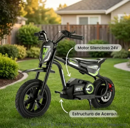 Hiboy DK1 Kids Electric Bike 300W Max Speed 25km/h Long Range 35km 3 Speed Modes for Kids Age 3-10 Years Double Suspension, Safe and Safe