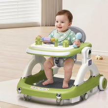 Adjustable Baby/Child Walker With Removable Music Tray And Toys-Soft Cushion-Learning Seat Suitable From 6- 18 Months_HAPPY_KIDDO_GREEN