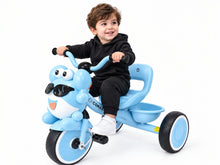 🐸 The "Laughing Frog" children’s tricycle in sky blue by Gomaa—fun and joy in every ride! 🐸