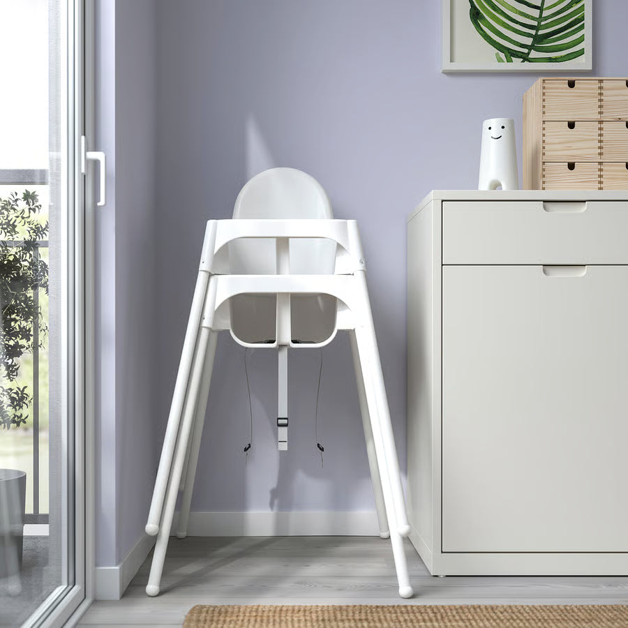 A lightweight high chair from Happy Kiddo designed for your convenience and your baby's comfort and health; it is durable and easy to wipe clean.