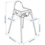 A lightweight high chair from Happy Kiddo designed for your convenience and your baby's comfort and health; it is durable and easy to wipe clean.
