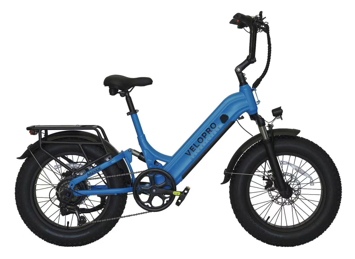 VELOPRO M200E GALAXY CYCLE – Electric Fat Tire Bike Blue🚴‍♂️⚡