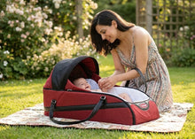 Petit Bebe Carry Cot Premium - red*Black