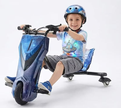 Wheel Drift Cart Drifter – Electric 3-Wheel Drift Go-Kart with LED & Bluetooth