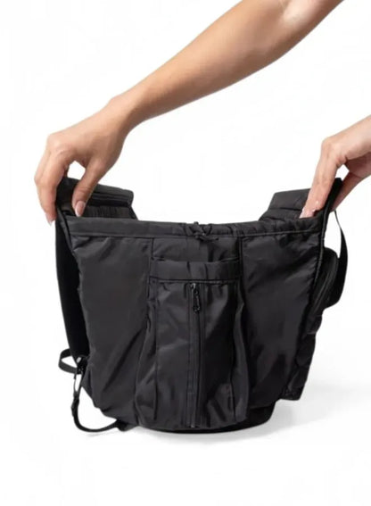 Uni. Baby Diaper Bag Set – Stylish Black Baby Nappy Bag with Changing Mat and Bottle Holder