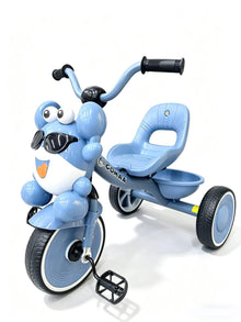 🐸 The "Laughing Frog" children’s tricycle in sky blue by Gomaa—fun and joy in every ride! 🐸