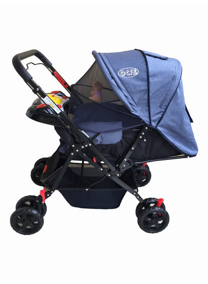 OZZE Foldable Baby Stroller-Blue