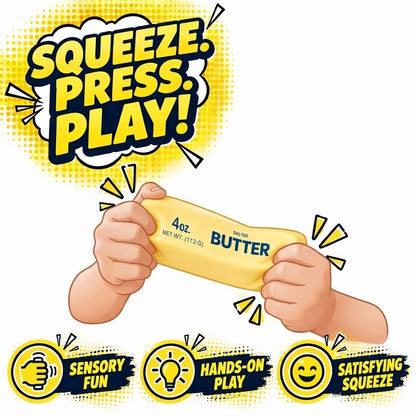 "Squishy Butter" Stress-Relief Toy – Fun Relaxation and Stress Relief for Kids and Adults by Happy Kiddo