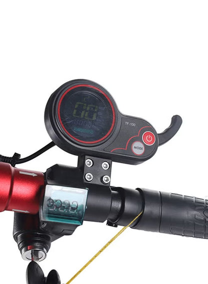 Crony Electric Scooter for Youth (with comfortable seat and LED lighting) – Red in Black