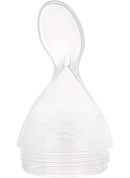 Silicone Baby Spoon Feeder Bottle – Squeeze Feeding Bottle for Purees & Cereal – BPA Free – 90ml – From 6 Months+