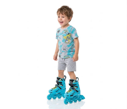 🛼 Professional inline skates by Cougar 313  – the joy of movement combined with maximum safety! Blue, size (39-42)! ⚡
