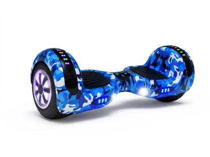 Blue Camouflage 10-Inch Smart-Balance Hoverboard – A Fun Riding Experience and Complete Safety for Kids