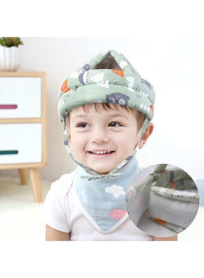 Baby Head Protection Helmet Anti-Collision Padded Safety Hat Adjustable for Crawling Walking