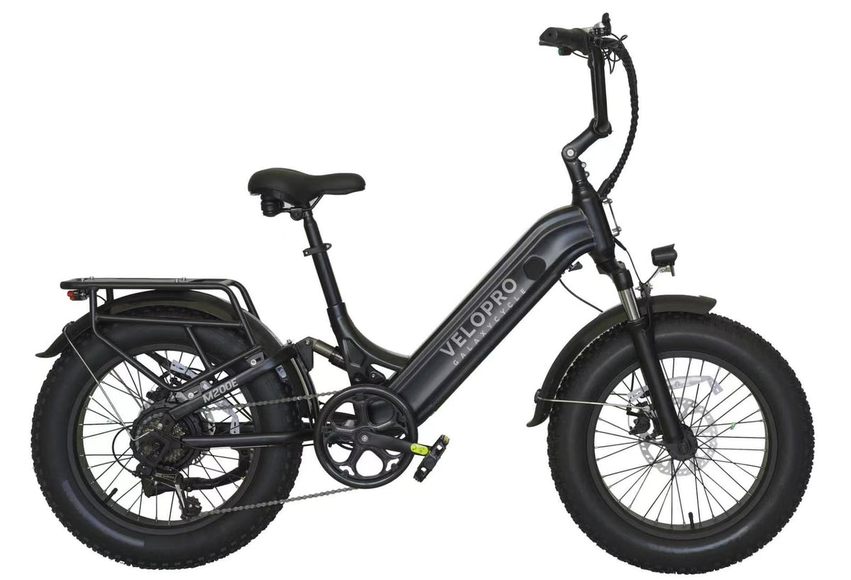 VELOPRO M200E GALAXY CYCLE – Electric Fat Tire Bike (Black )