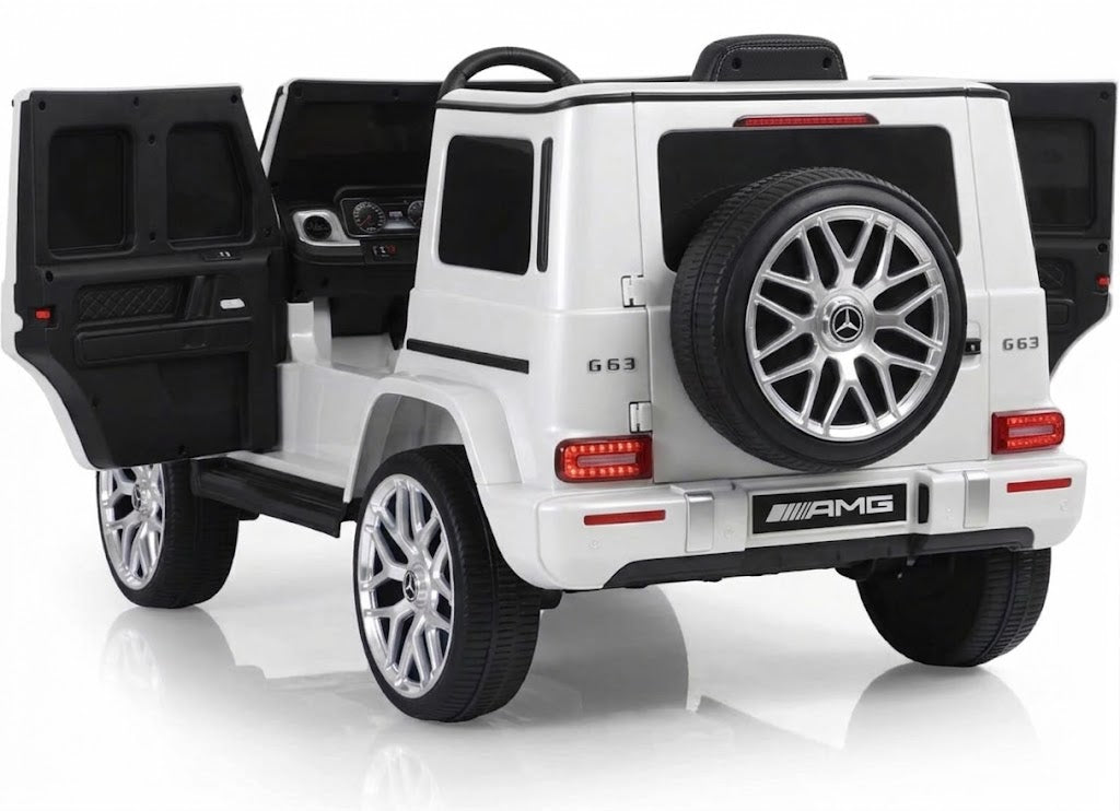Electric Mercedes-AMG  for kids – white luxury with realistic details and doors that open! ⚪🚗✨