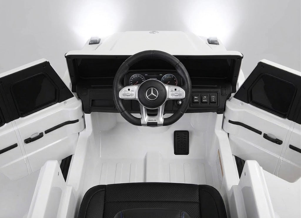 Electric Mercedes-AMG  for kids – white luxury with realistic details and doors that open! ⚪🚗✨