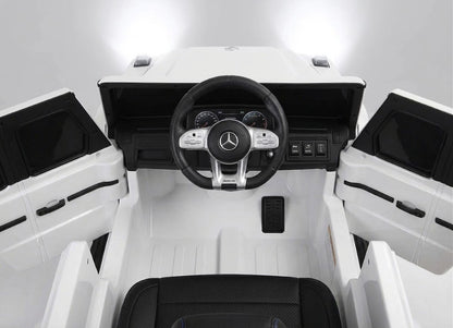 Electric Mercedes-AMG  for kids – white luxury with realistic details and doors that open! ⚪🚗✨